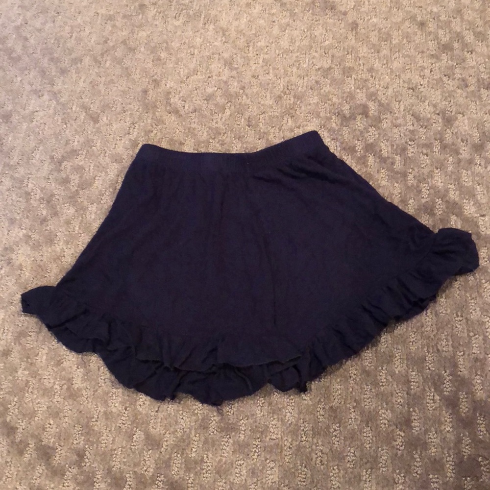 Girls navy giggle trim shorts